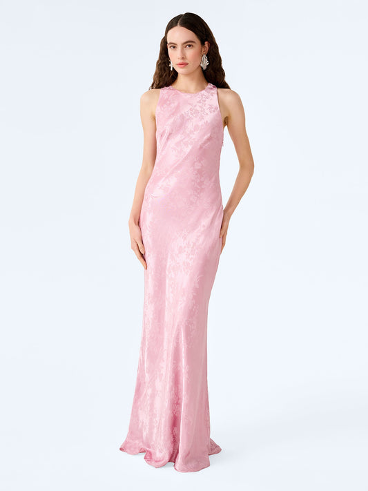 Jai Jacquard Dress in Bleached Mauve