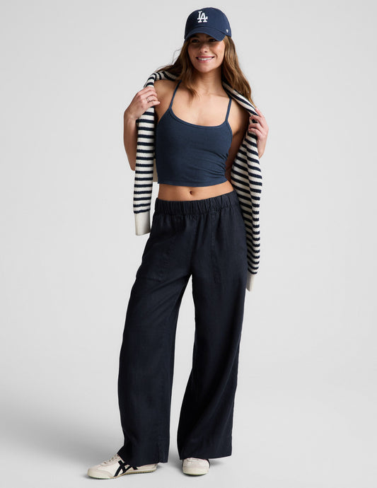SoftWash Linen Easy Wide Leg Pant 29"