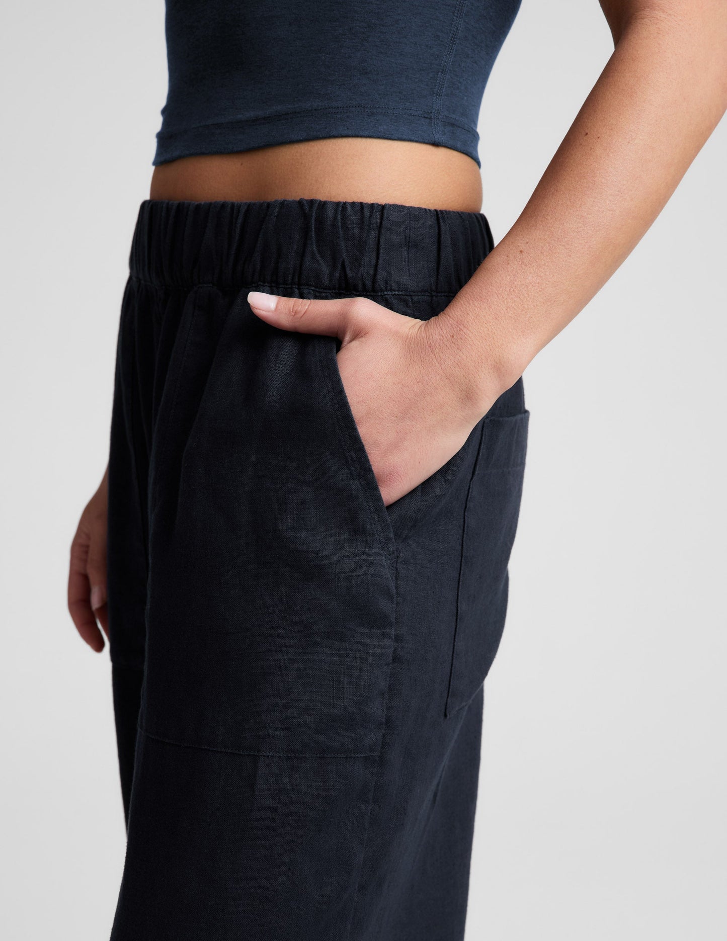 SoftWash Linen Easy Wide Leg Pant 29"