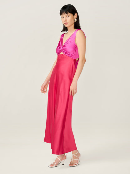 Maggy Dress in Pink and Red