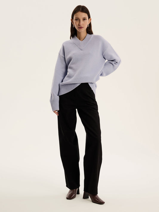 Mandarin Jumper in Light Blue