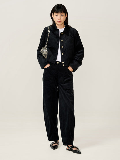 Millie Cord Jacket in Black