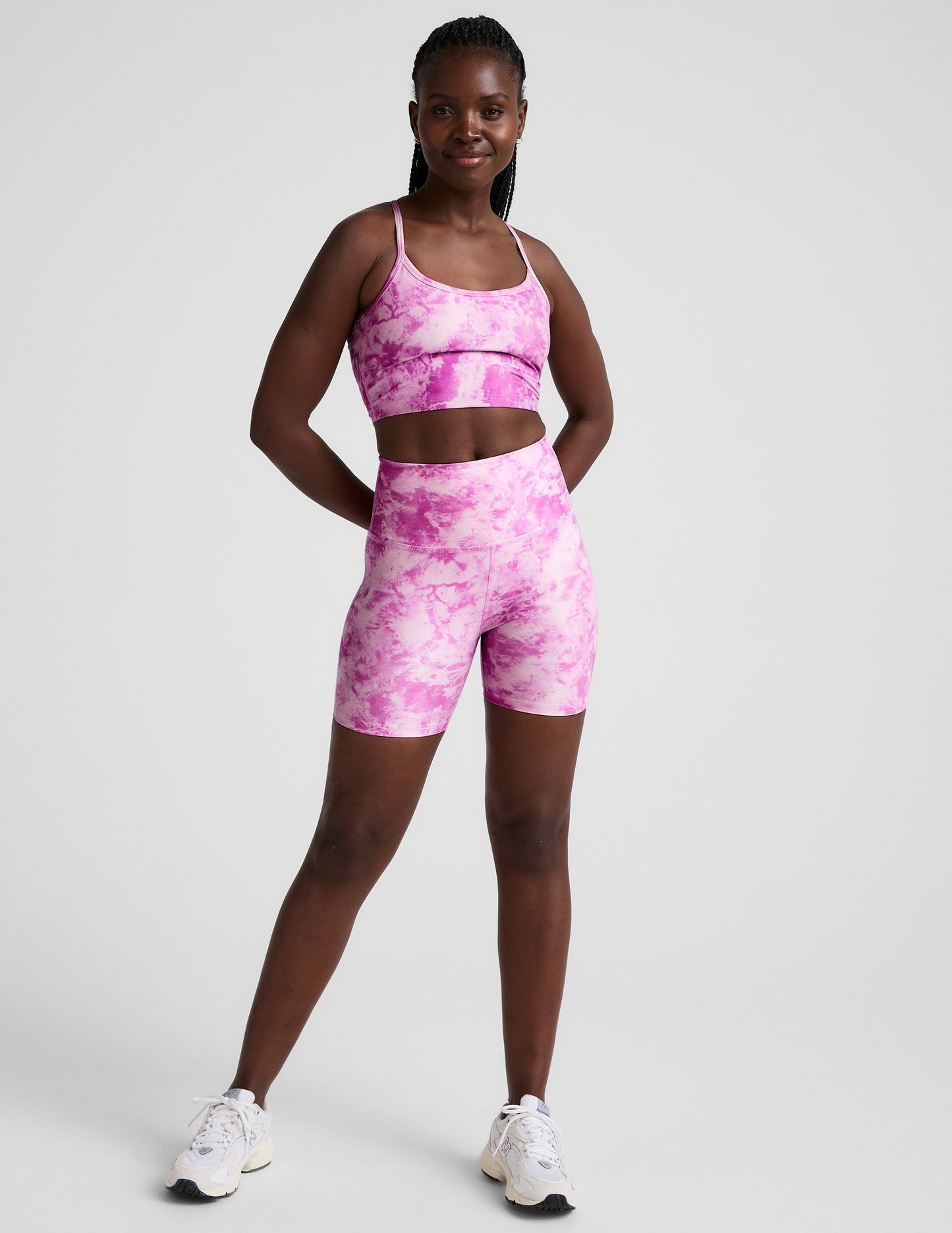 Sunset Violet Icedye SoftMark Keep Pace Biker Short