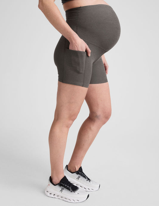 Spacedye™ Keep Pace 5" Maternity Pocket Biker Short