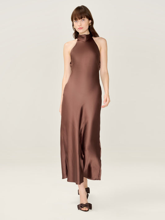 Seychelles Dress in Chocolate