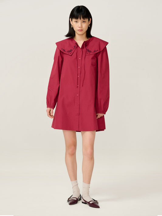 Sloane Dress in Merlot