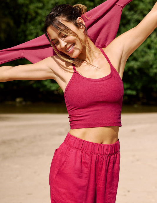 Spacedye™ Slim Racerback Cropped Tank