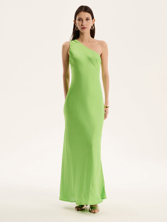 Uma Dress in Lime Green