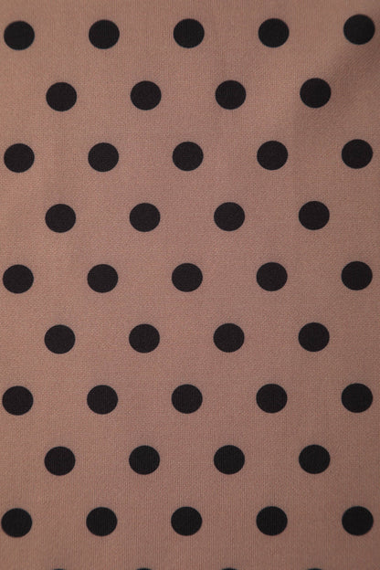 Brenda Brown Polka Dot Casual Dress