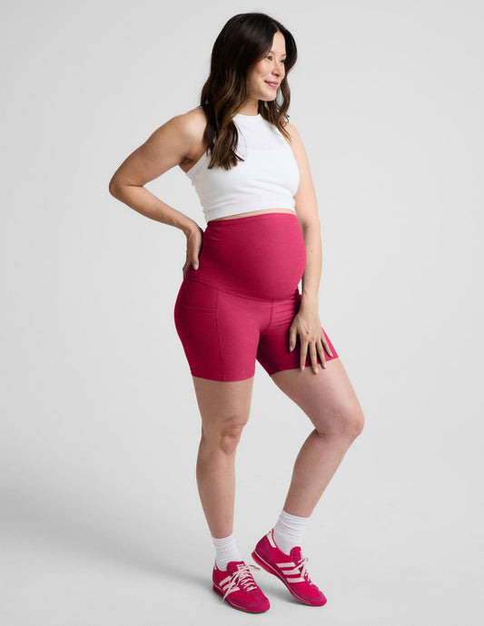 Spacedye™ Keep Pace 5" Maternity Pocket Biker Short