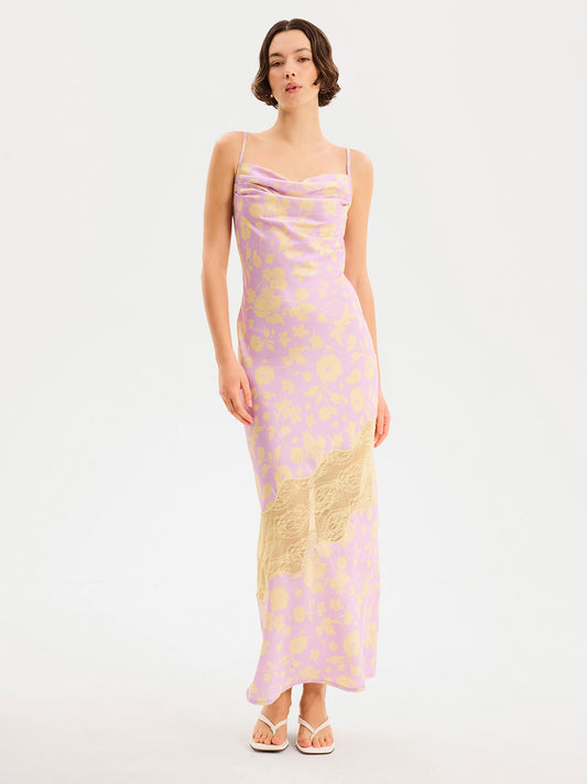 Amber Floral Dress in Lilac Floral