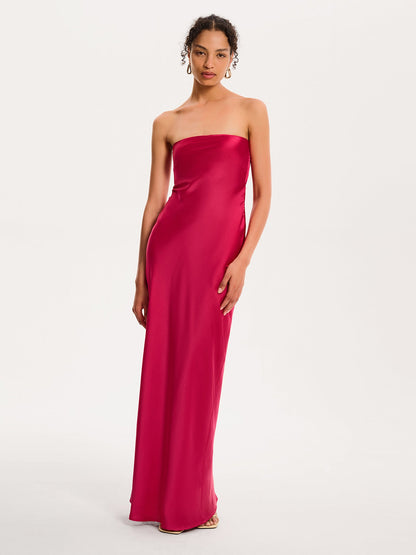Amdra Maxi Dress in Magenta