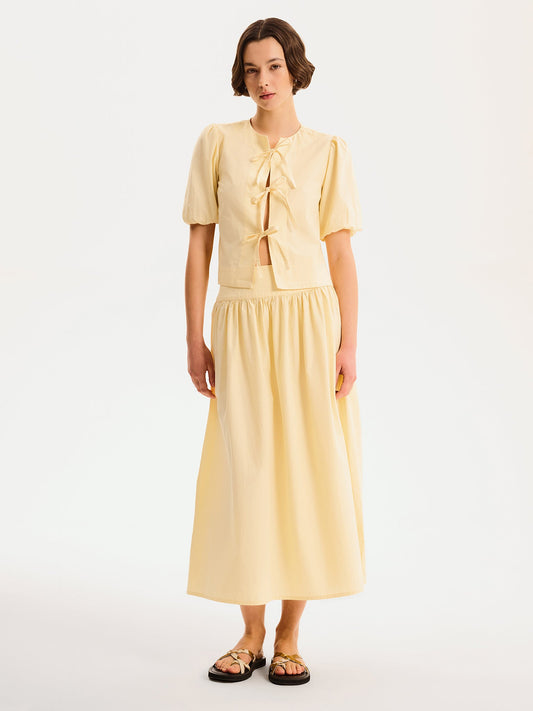 Darcie Skirt in Butter Yellow
