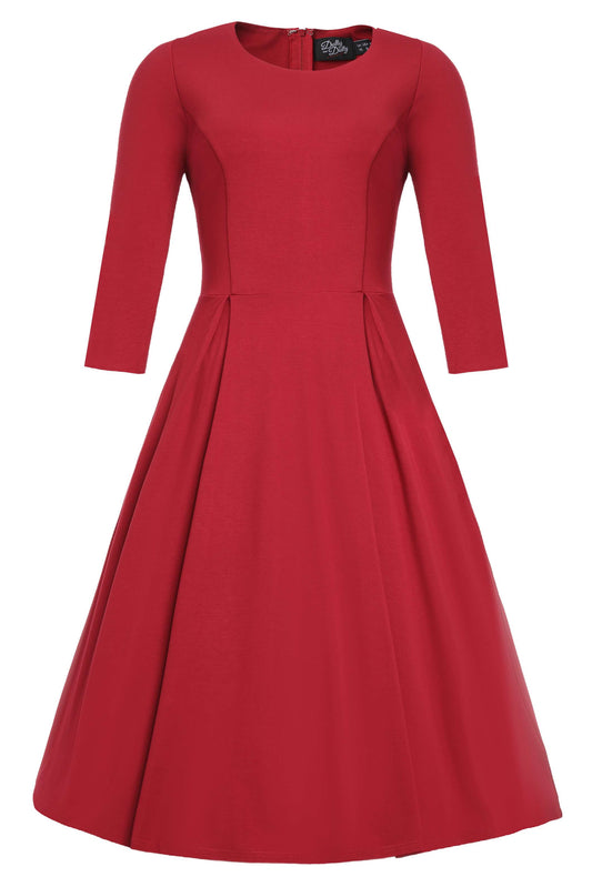 Beatrix Burgundy Formal Dress