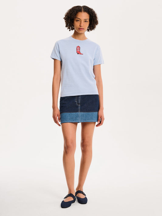 Benny Skirt in Dark Wash