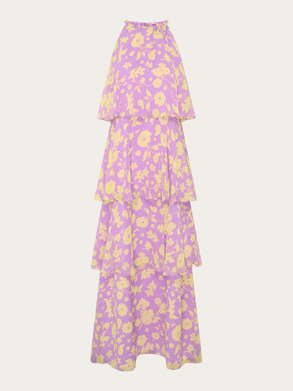 Cleo Floral Dress in Lilac Floral
