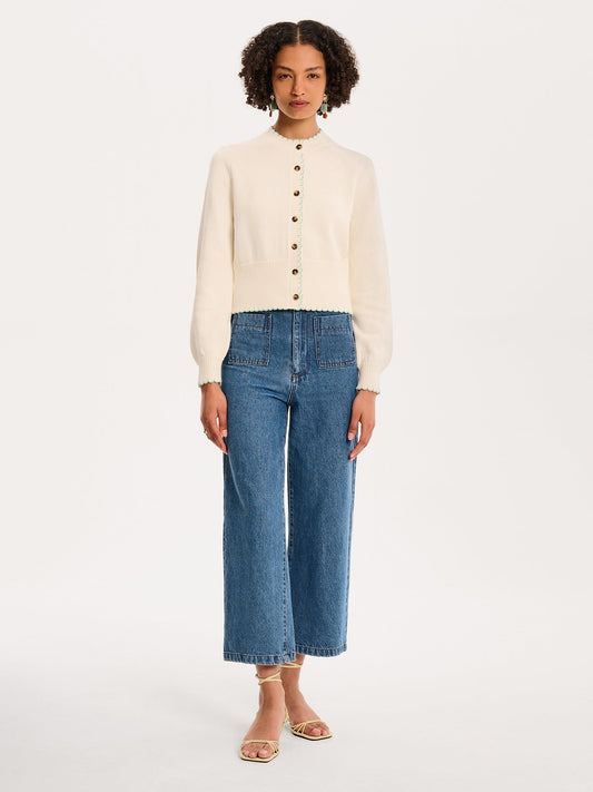 Flynn Cardigan in Cream