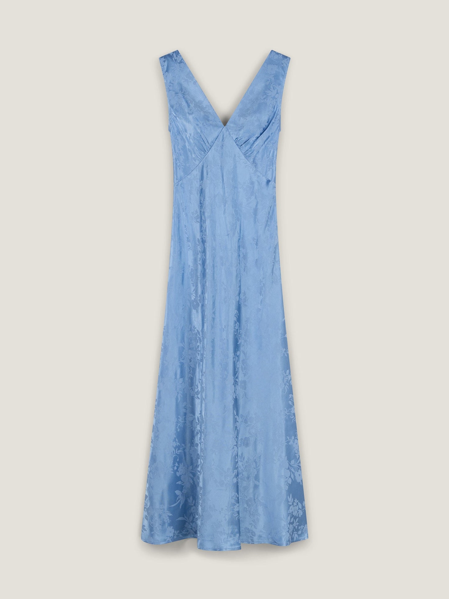 Iris Jacquard Dress in Vista Blue