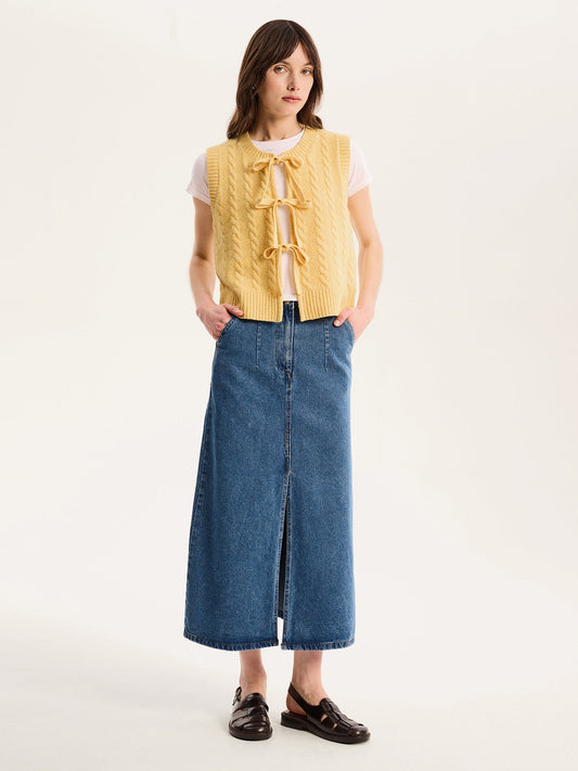 Jacob Sweater Vest  in Yellow