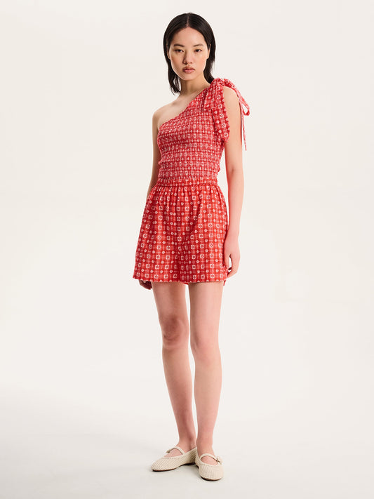 Joshua Gingham Floral Shorts