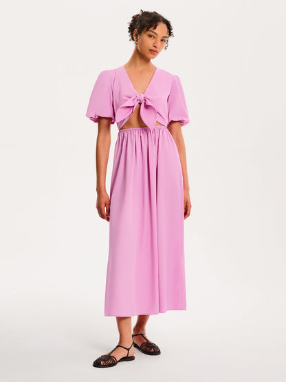 Joy Midi Dress in Lilac