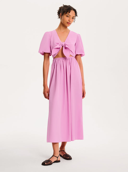 Joy Midi Dress in Lilac