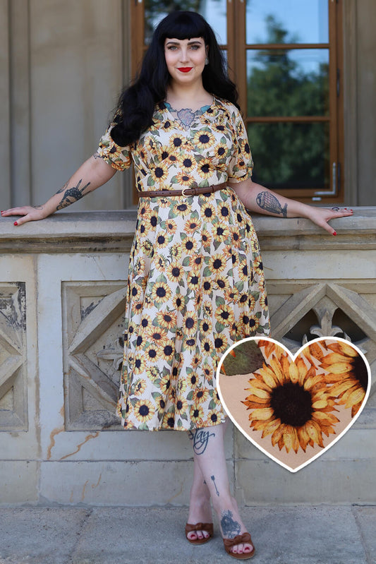 Julia Sunflower Midi Dress