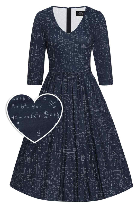 Billie Long Sleeved Maths Dress