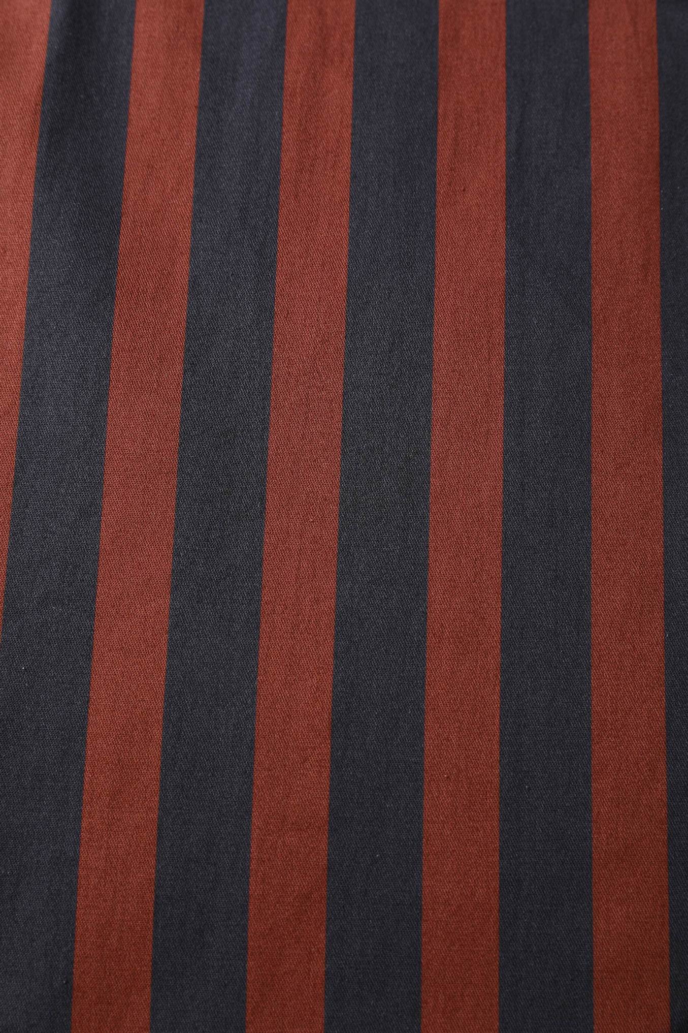 Mabel Rockabilly Striped Shirt Dress In Burgundy