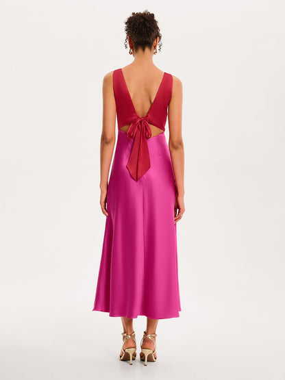 Maggy Dress in Red and Pink