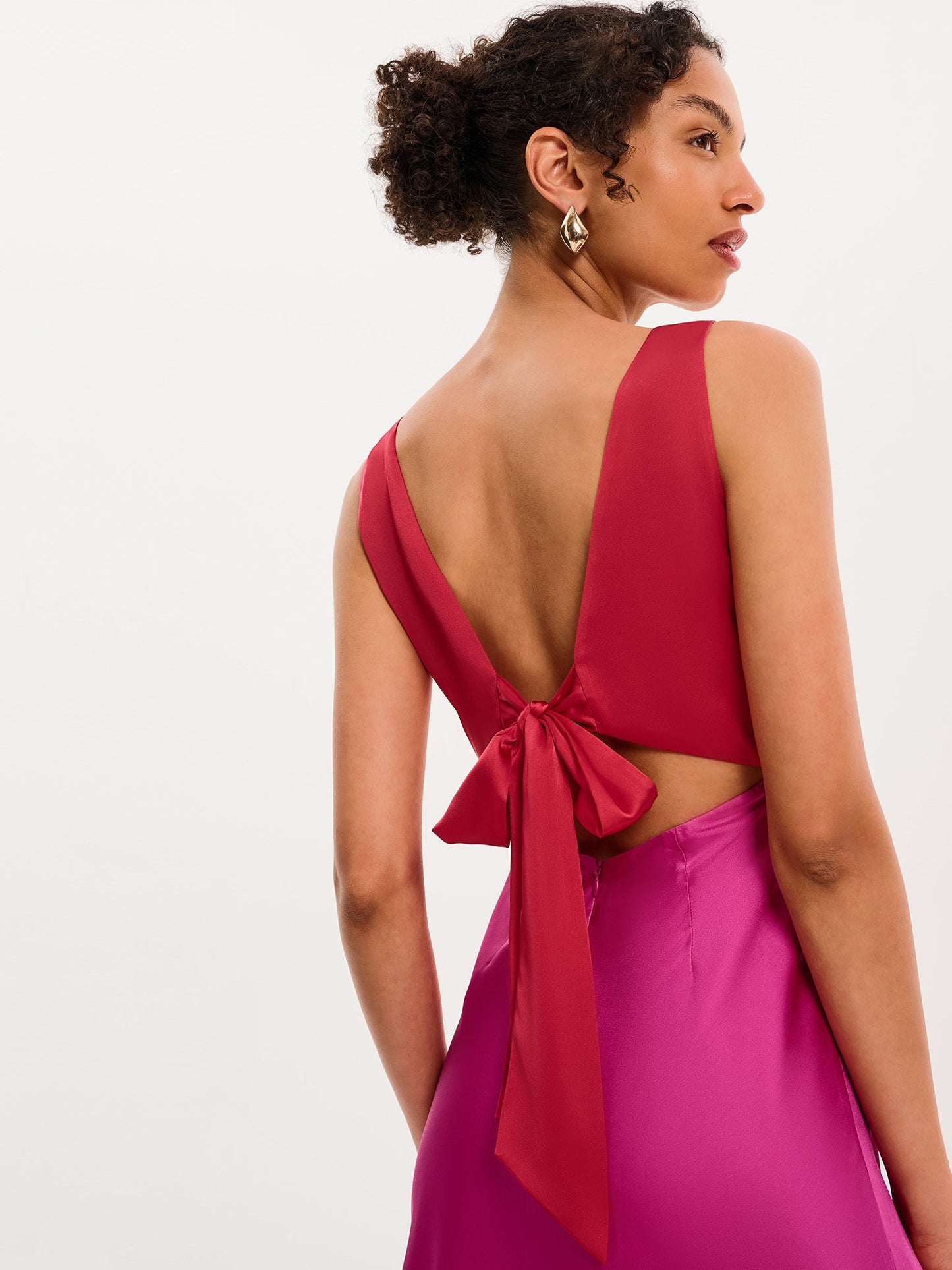 Maggy Dress in Red and Pink