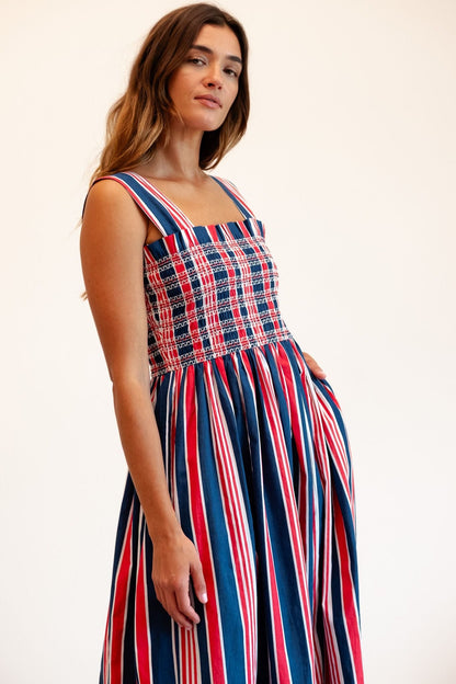 Garden Dress in Sailing Stripe