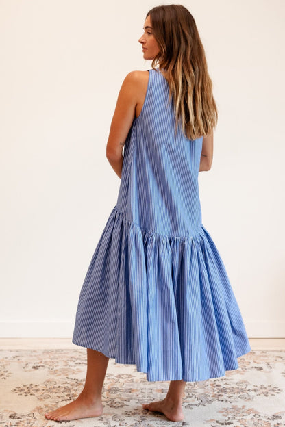 Sabine Dress in Harbor Stripe