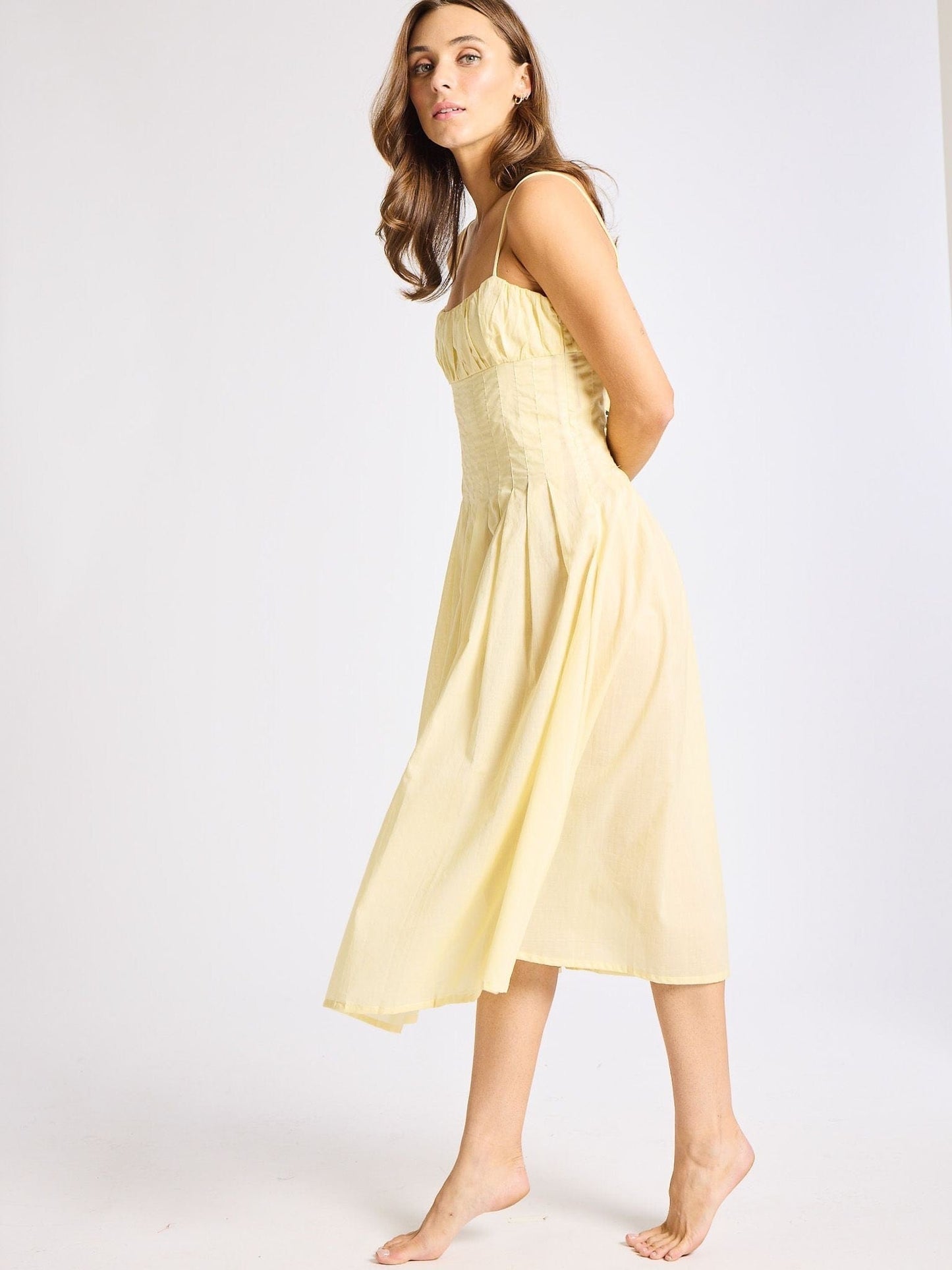 Tully Dress in Buttercream