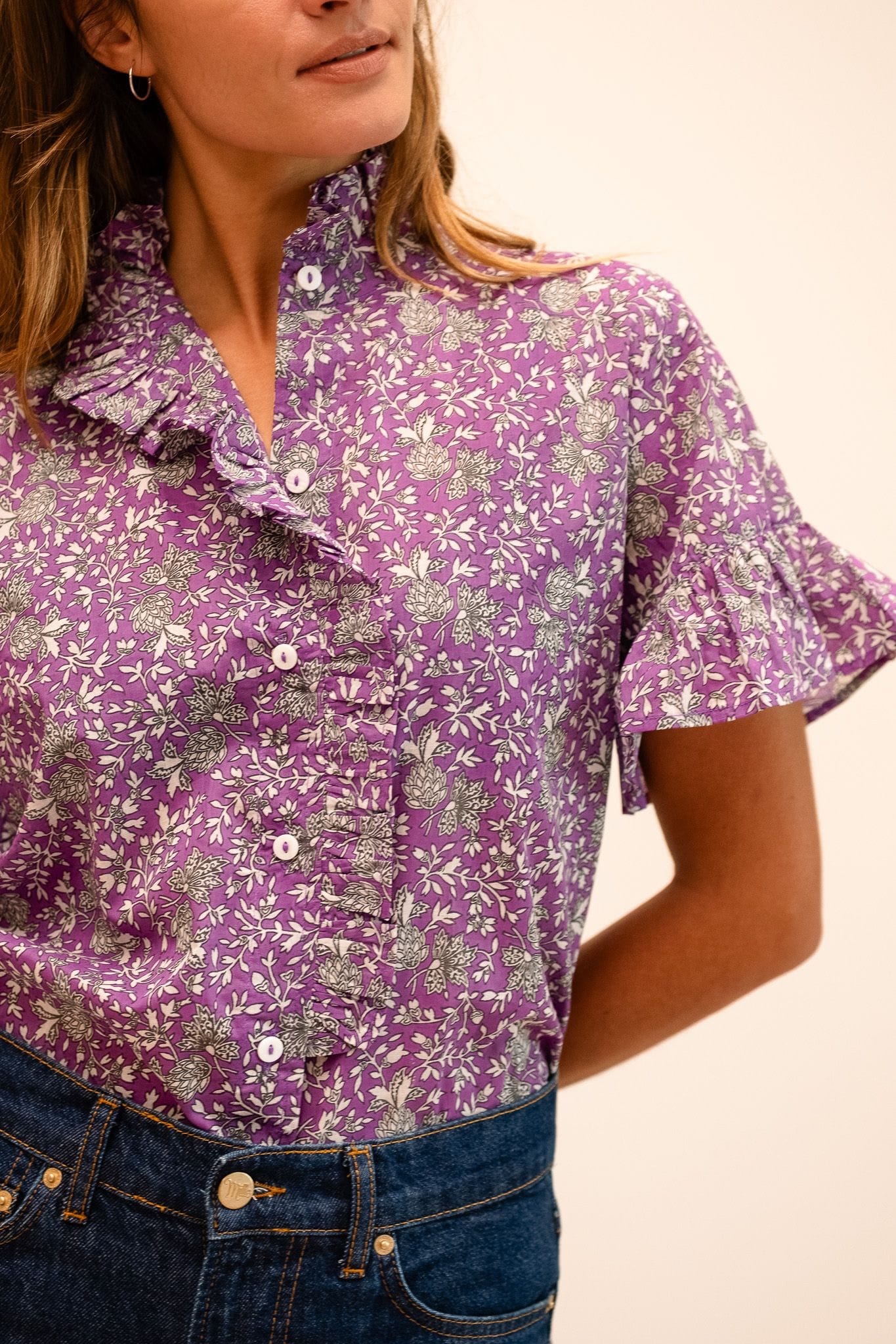 Vanessa Top in Provence Floral