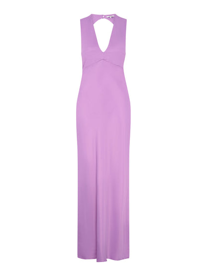 Nova Tie Back Dress in Lilac