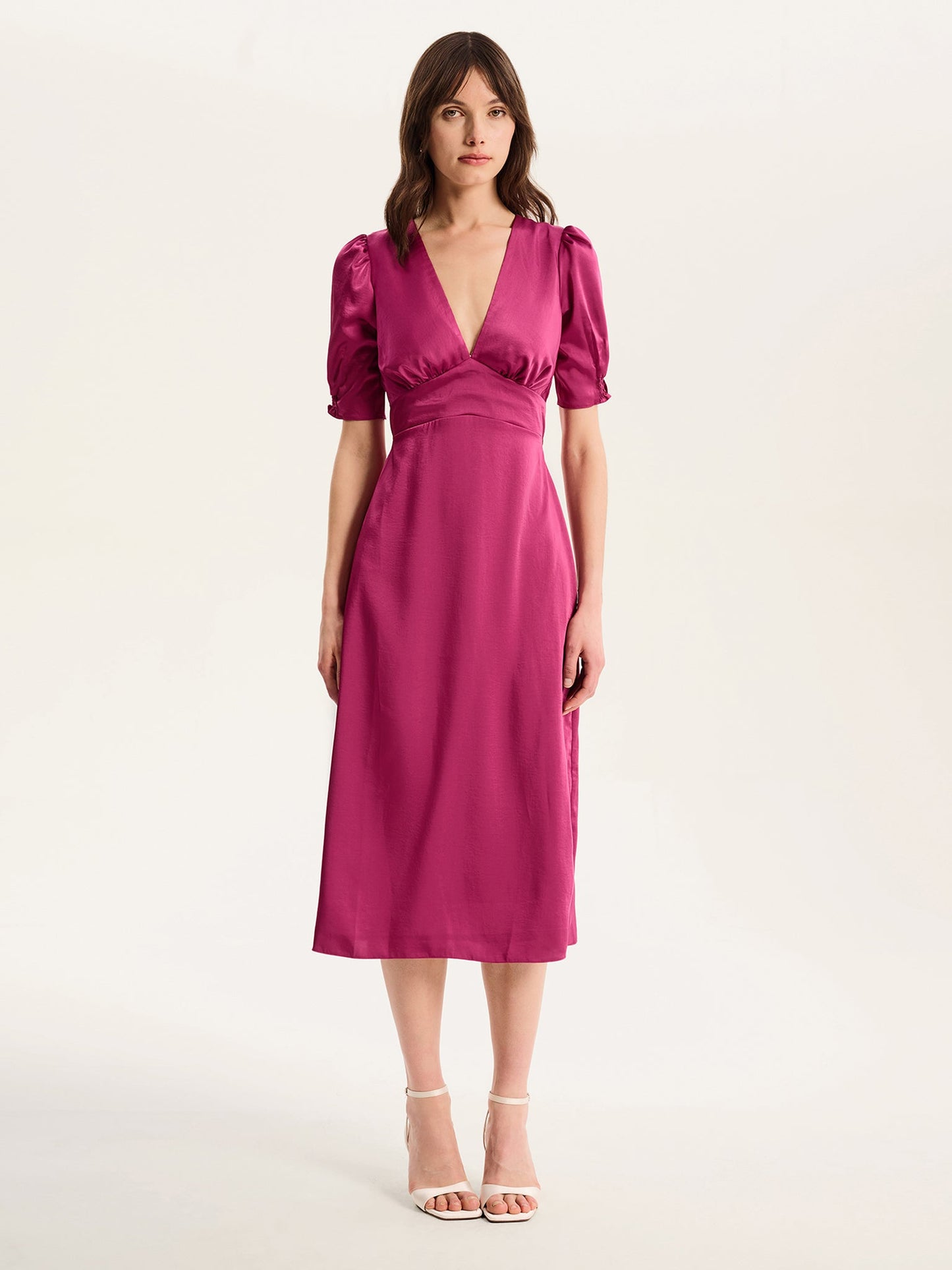 Odette Dress in Magenta