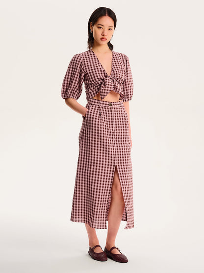 Karina Gingham Top