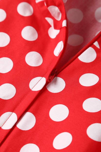 Daisy Red Polka Dot Halter Dress