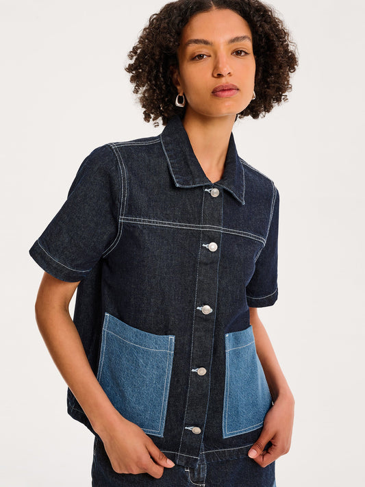 Ronnie Shirt in Dark Wash