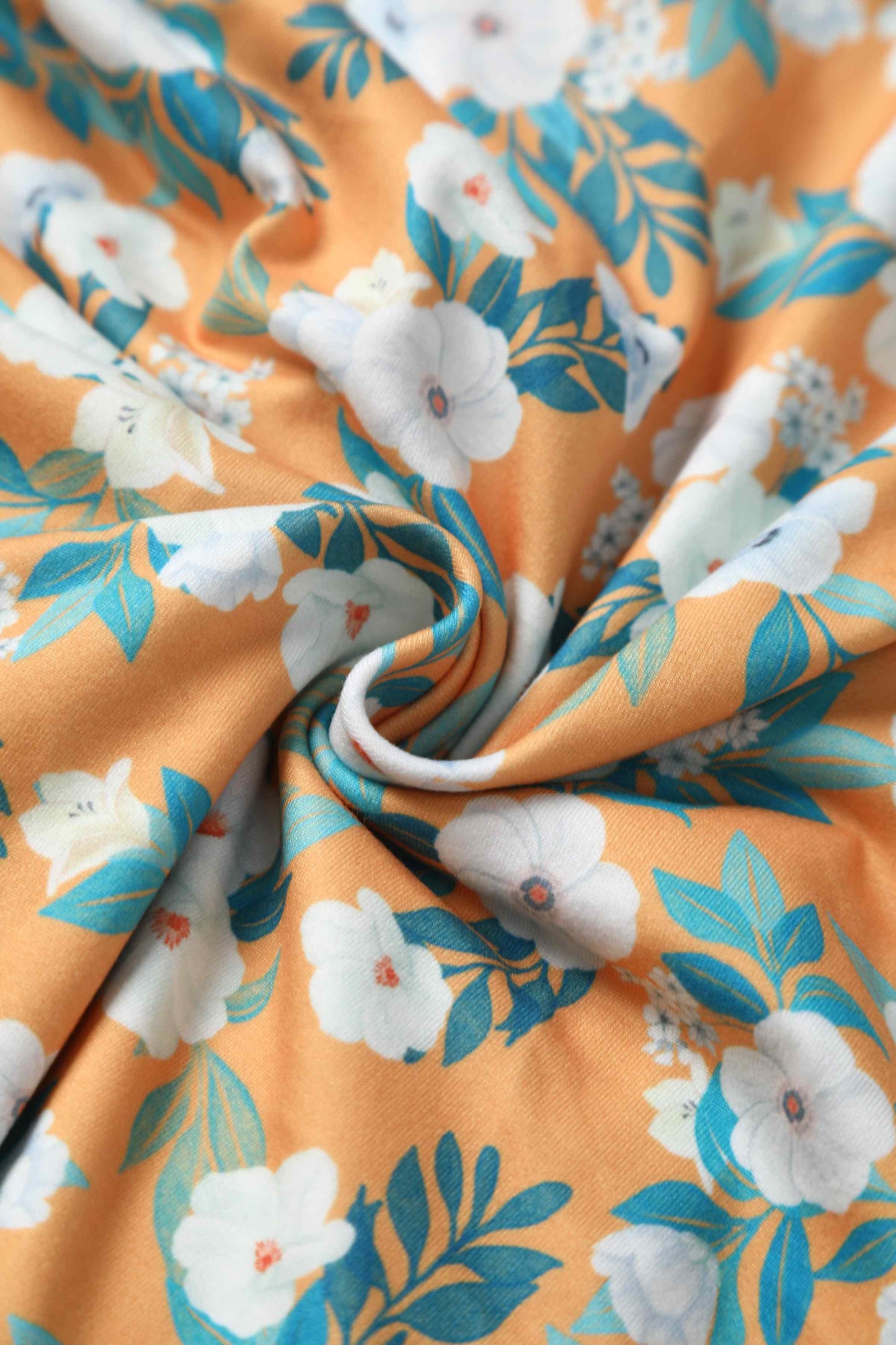 Julia Rosaceae Floral Midi Dress In Yellow