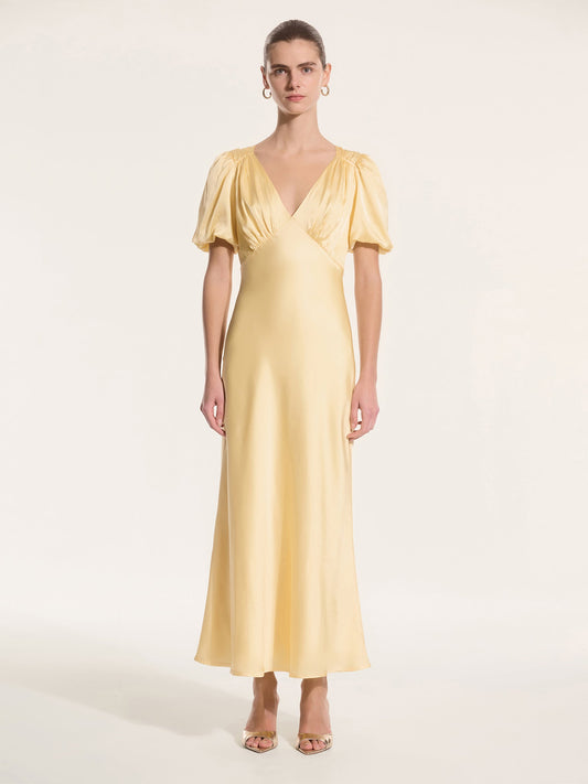 Rosie Dress in Vintage Yellow