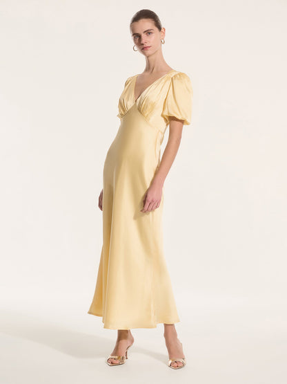 Rosie Dress in Vintage Yellow