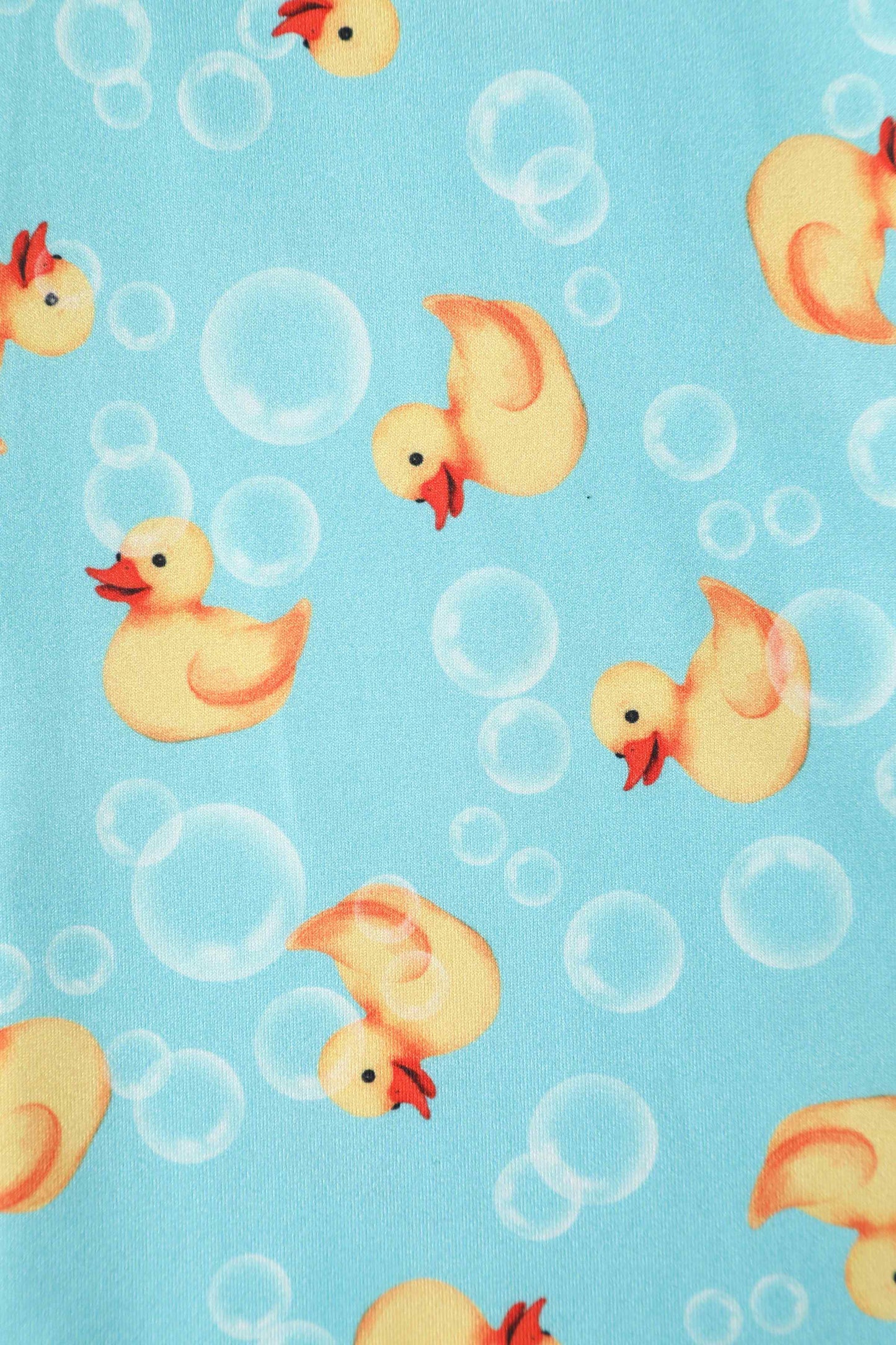 Palma Short Sleeved Tea Dress in Blue Rubber Duck Print