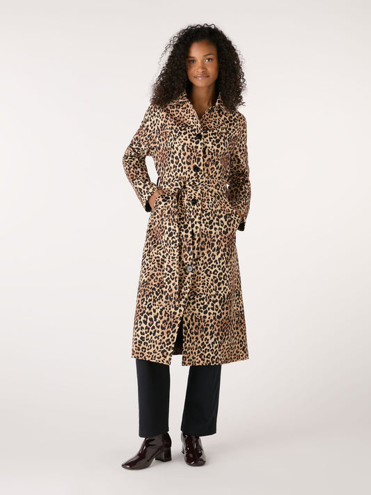 Valencia Cheetah Printed Trench