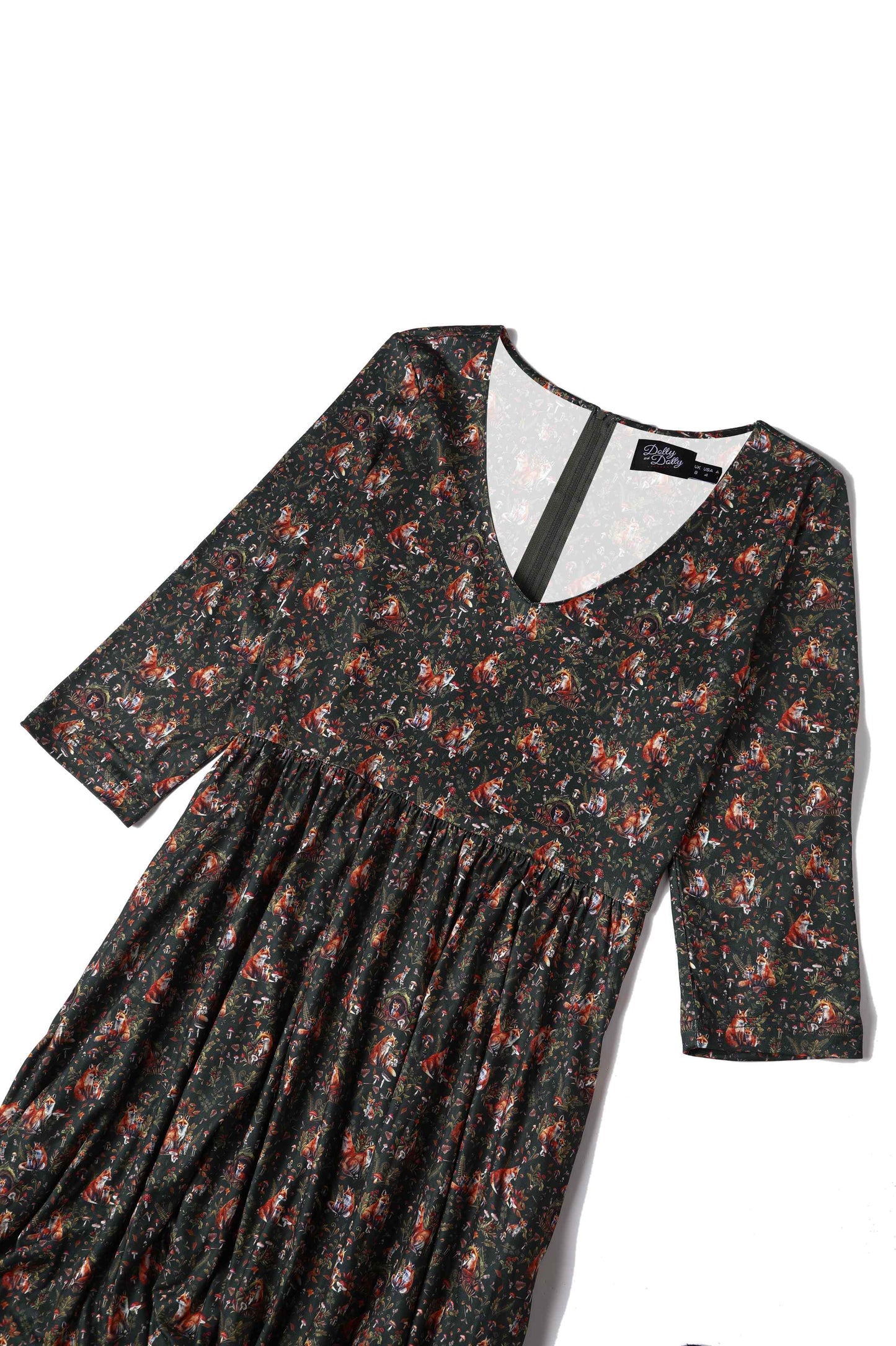 Billie Woodland Fox Den Print Dress